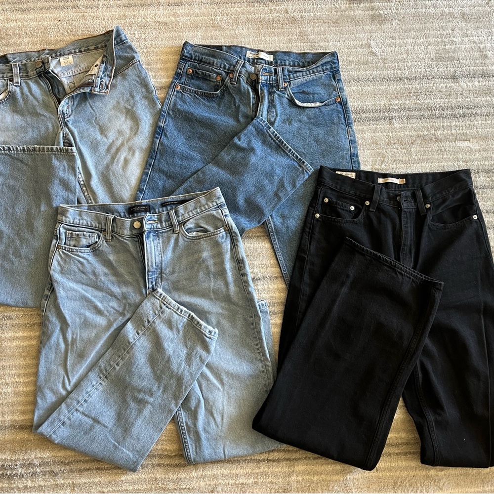 Levi's High-Rise loose fit Jeans Black and Blue